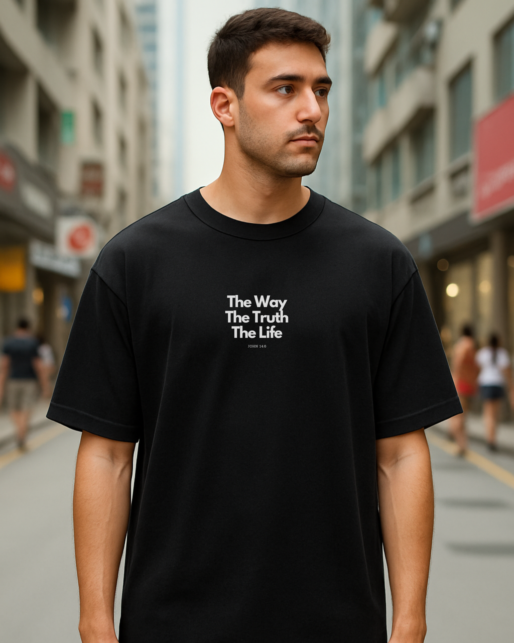 The Way The Truth The Life | Premium T-Shirt For Christians