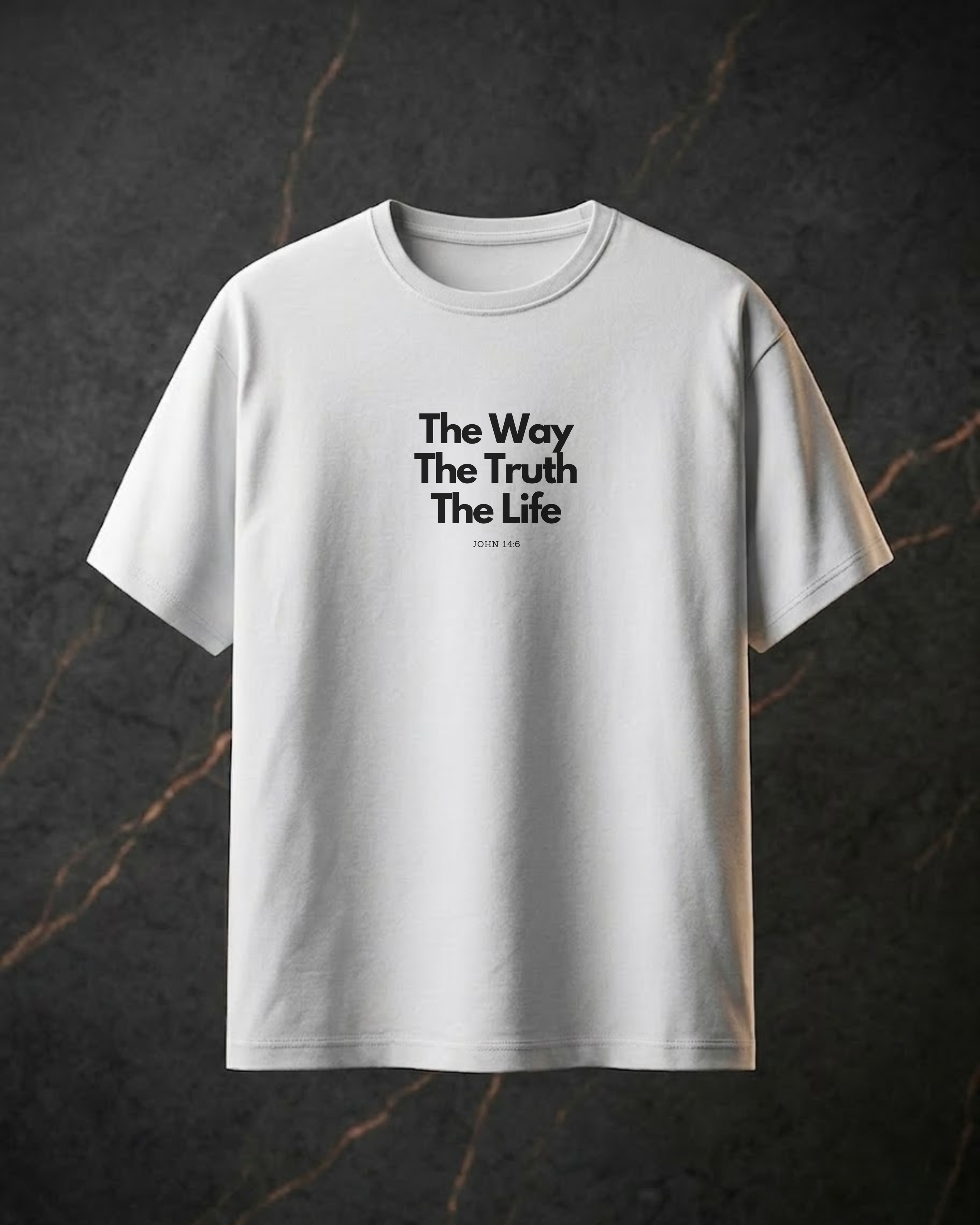 The Way The Truth The Life | White | Premium T-Shirt For Christians
