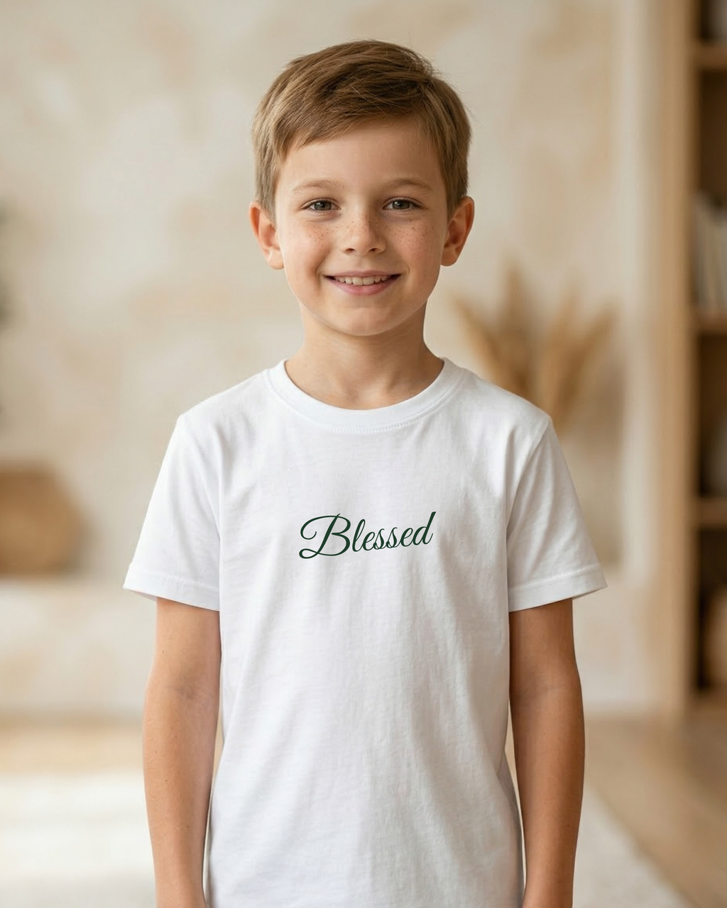 Little Believers - Blessed Tee | Christian Kids T-Shirt | 1-13 Years | White