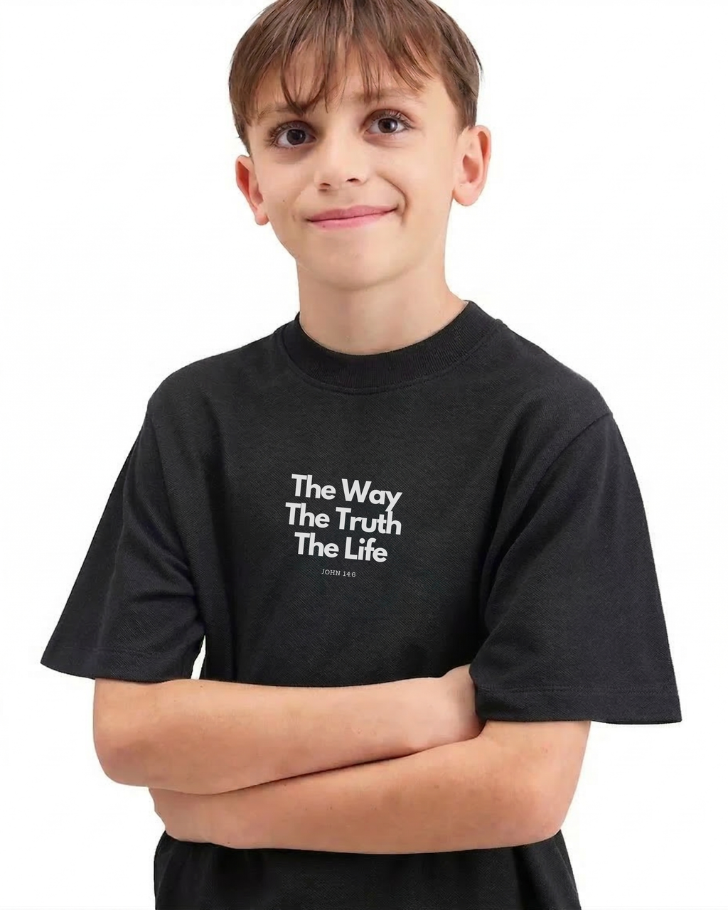 Little Believers — John 14:6 Tee | Christian Kids T-Shirt | 5-13 Years