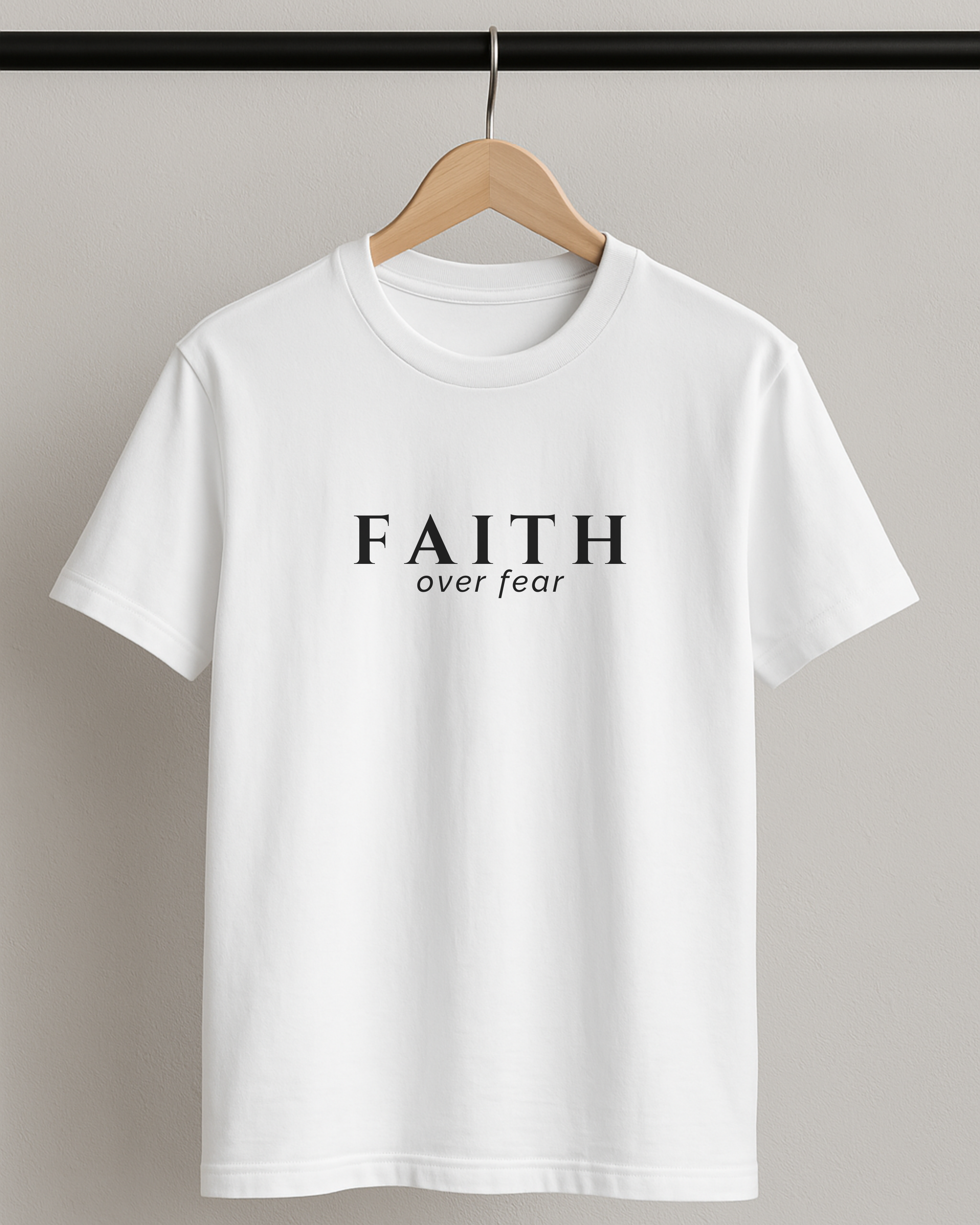Faith Over Fear | Word & Way Unisex T-Shirt | Christian Apparel | White