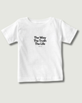 Little Believers - John 14:6 Tee for Girls | Christian Kids T-Shirt | White | 0-4 Years