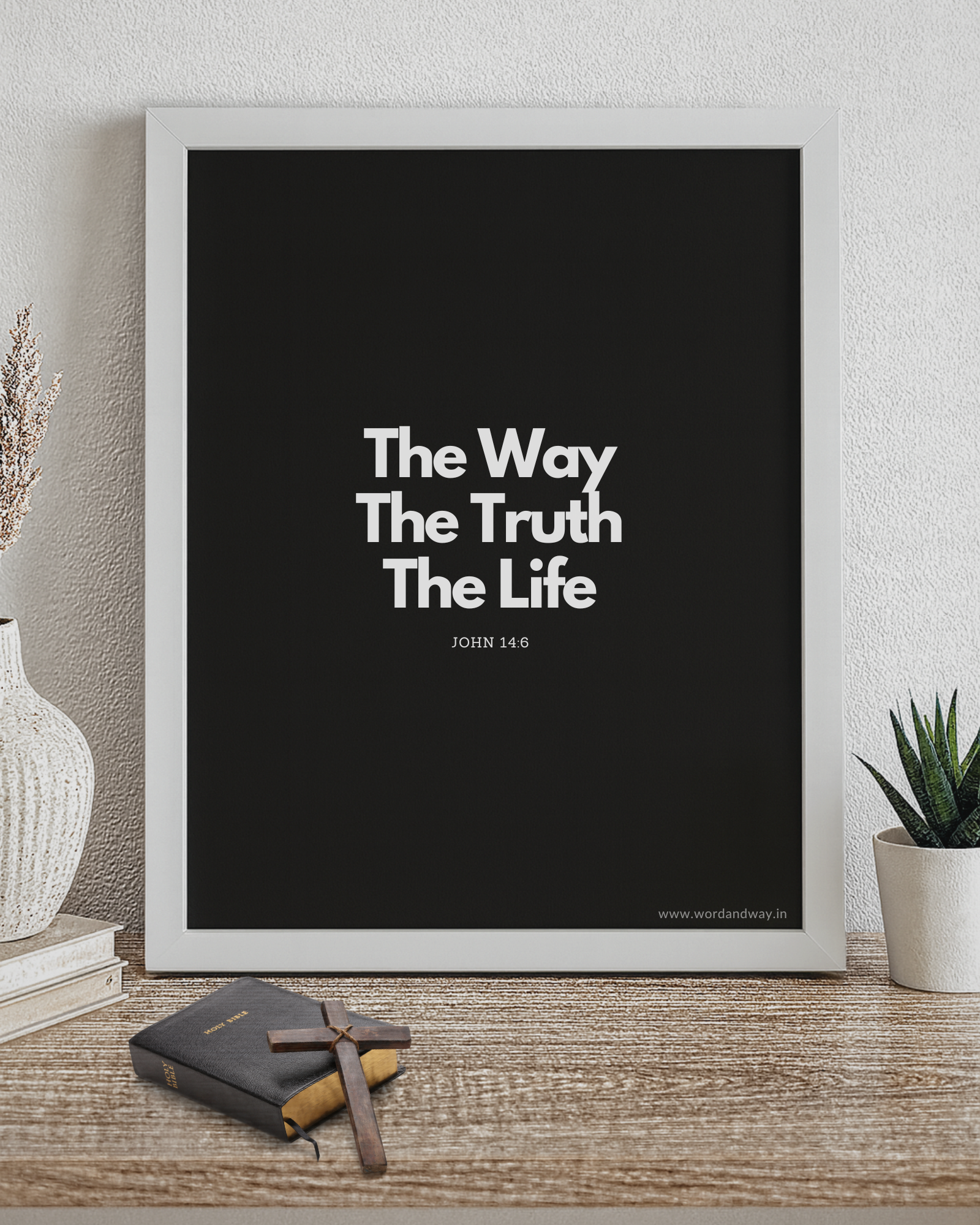 The Way The Truth The Life | Framed Poster | Word & Way Lifestyle